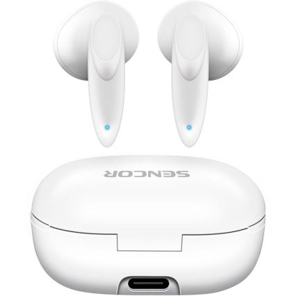 Căști fără fir Sencor 230 mAh + 2x 25 mAh IPX4 alb