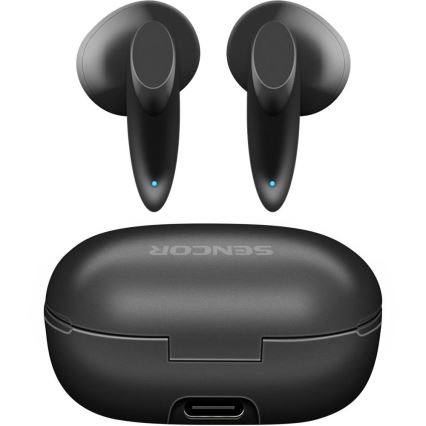 Căști fără fir Sencor 230 mAh + 2x 25 mAh IPX4 negru