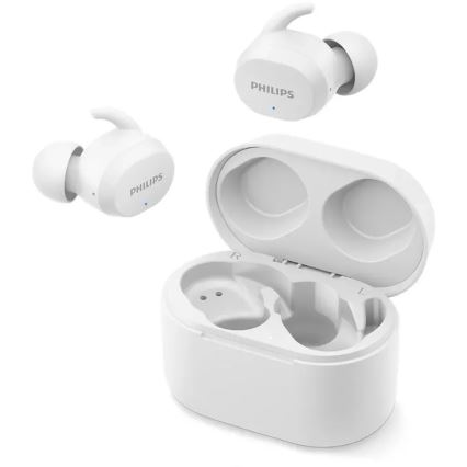 Căști fără fir TWS Bluetooth IPX5 albe Philips TAT3216WT/00