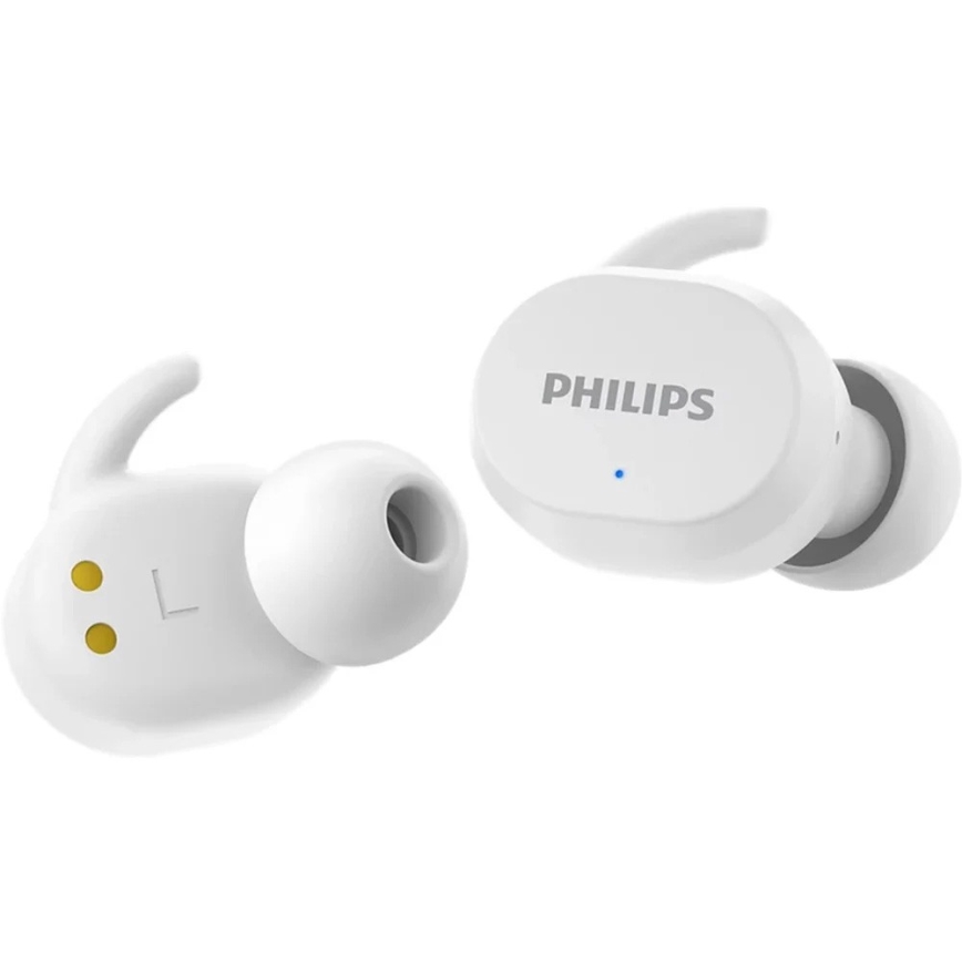 Căști fără fir TWS Bluetooth IPX5 albe Philips TAT3216WT/00