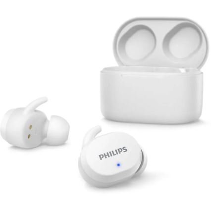 Căști fără fir TWS Bluetooth IPX5 albe Philips TAT3216WT/00