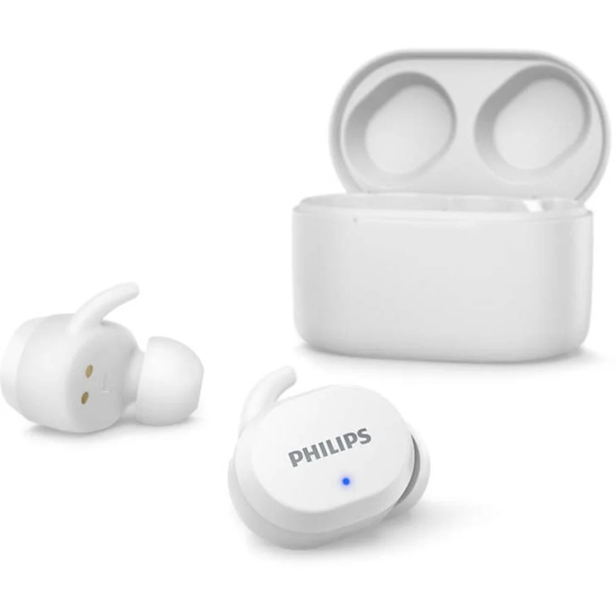 Căști fără fir TWS Bluetooth IPX5 albe Philips TAT3216WT/00
