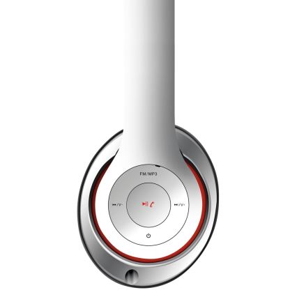 Căști wireless Bluetooth 400 mAh, albe