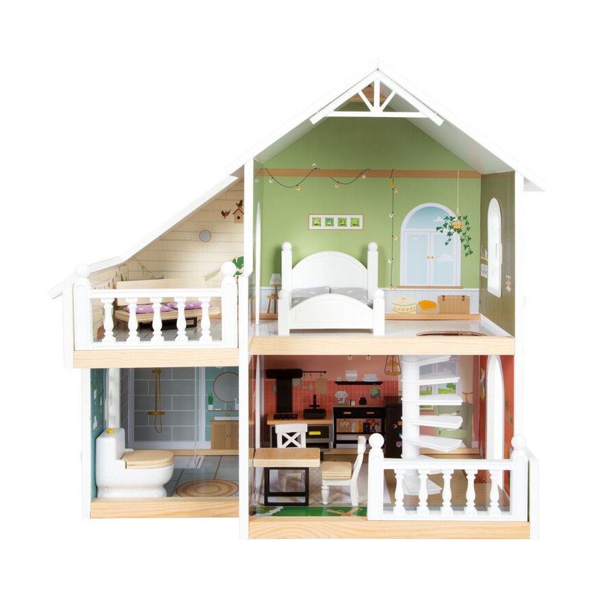 Căsuță din lemn pentru păpuși, vilă Small Foot