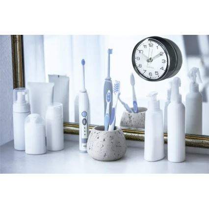 Ceas de baie cu ventuză 1xAAA negru IPX4 Hama