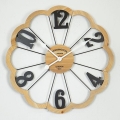 Ceas de perete 1xAA d. 60 cm bej/negru
