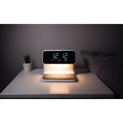 Ceas deșteptător LED cu încărcare fără fir LED/16,5W/12V