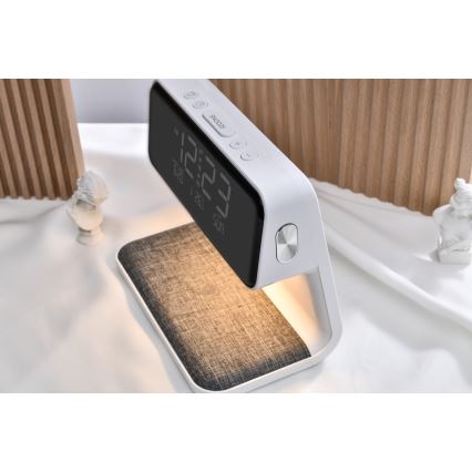 Ceas deșteptător LED cu încărcare fără fir LED/16,5W/12V