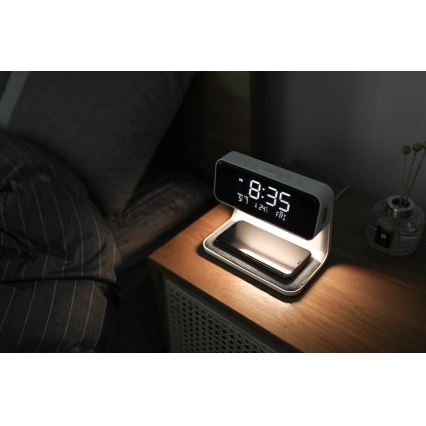 Ceas deșteptător LED cu încărcare fără fir LED/16,5W/12V