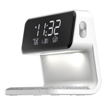 Ceas deșteptător LED cu încărcare fără fir LED/16,5W/12V