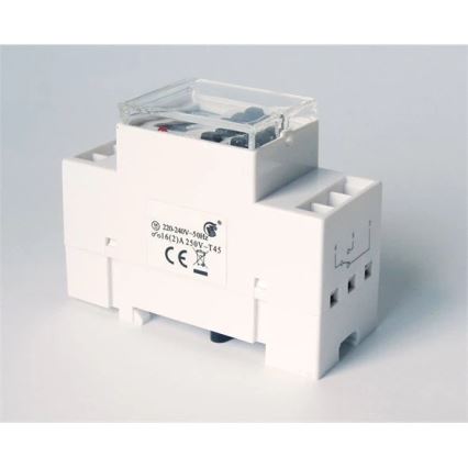 Ceas digital de comutare pentru șină DIN 3680W/230V
