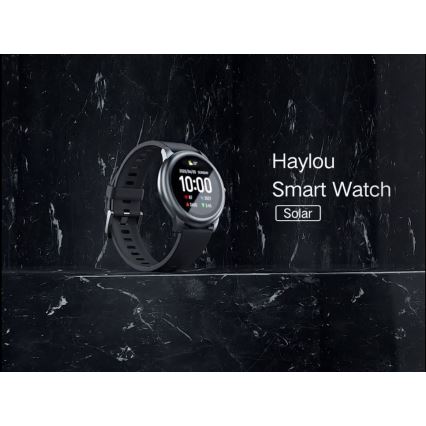 Ceas inteligent Haylou LS05 Solar Bluetooth IP68 negru