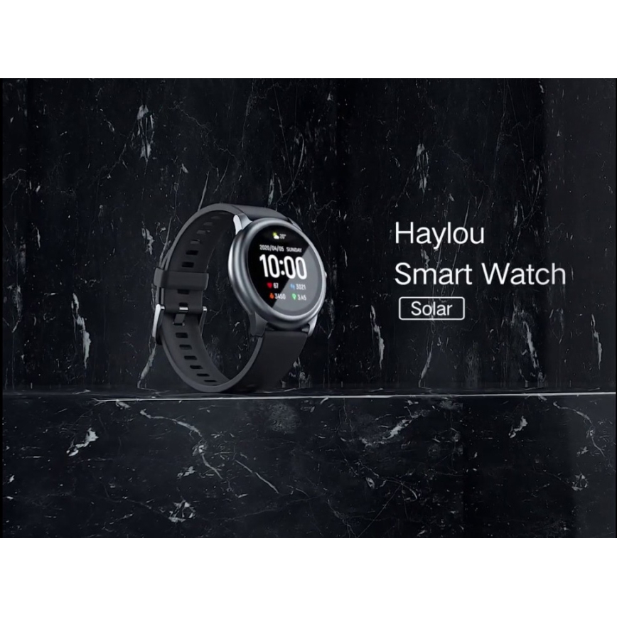 Ceas inteligent Haylou LS05 Solar Bluetooth IP68 negru