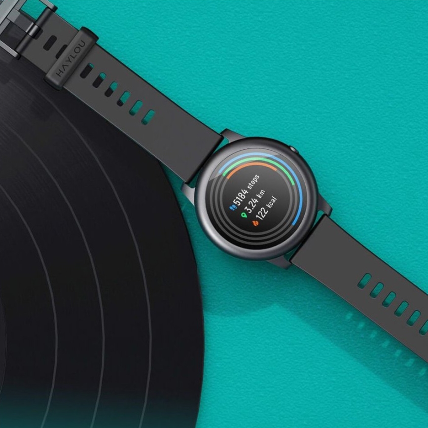 Ceas inteligent Haylou LS05 Solar Bluetooth IP68 negru