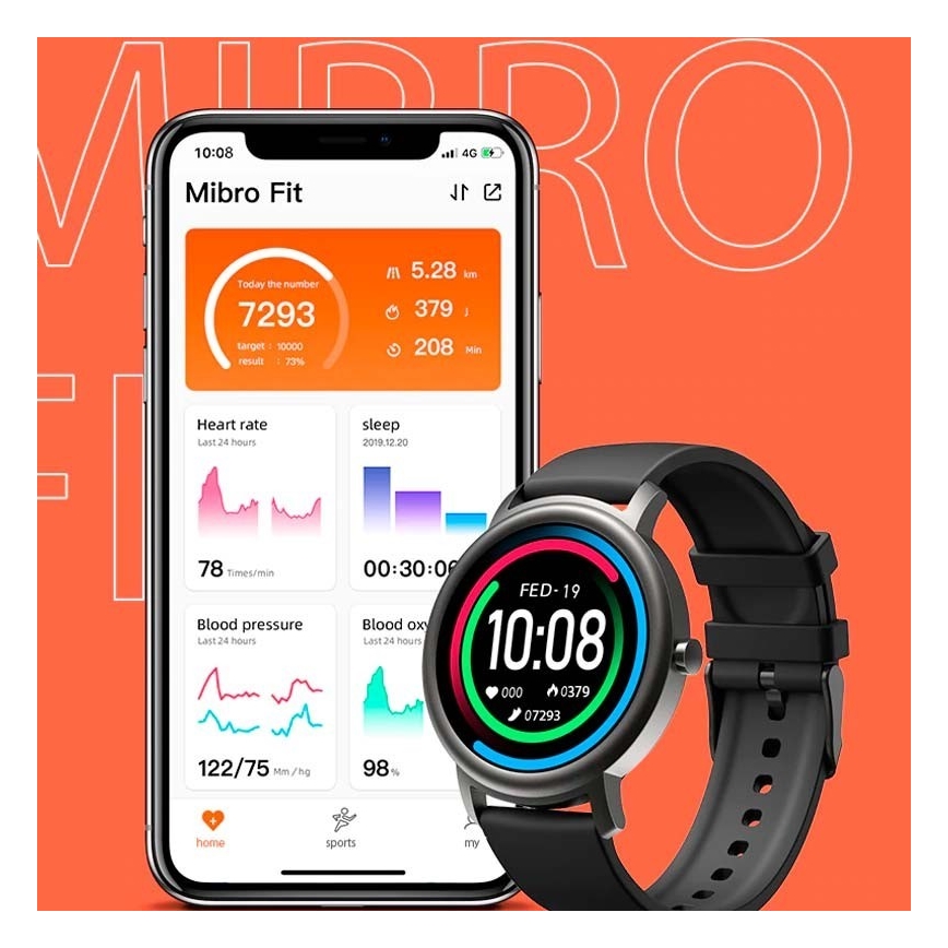 Ceas inteligent Xiaomi Mibro Air Bluetooth IP68 negru