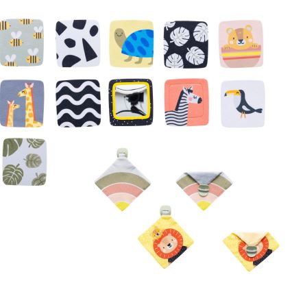 Cerc pentru joaca pe burtică d. 90 cm savană Taf Toys