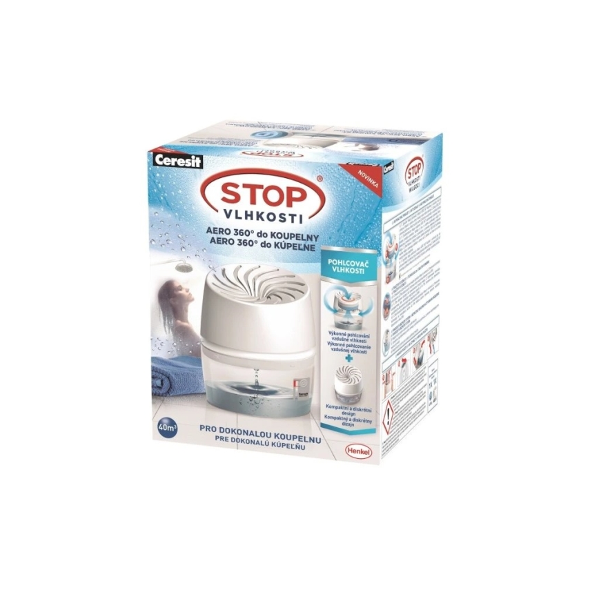 Ceresit AERO 360° - dezumidificator pentru baie, alb