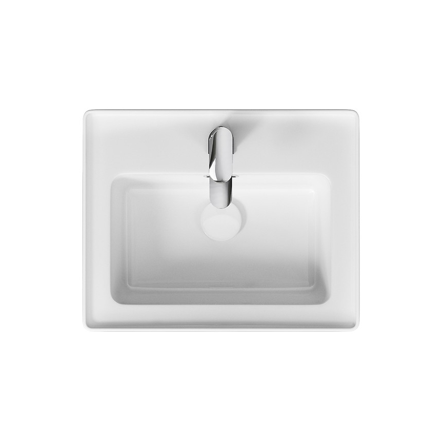 Cersanit CREA K114-005 - lavoar pentru montare pe blat/suspendat, 40 x 50,5 cm, ceramică, alb lucios