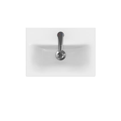 Cersanit K116-008 - Lavoar MODUO SLIM 35 x 50 cm pentru montare pe blat/suspendat, ceramică, alb lucios