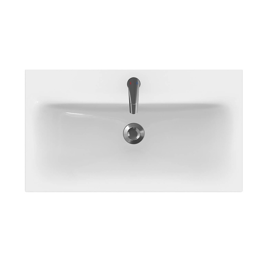 Lavoar Cersanit MODUO K116-013, 45 x 80 cm, ceramică/alb lucios, montaj pe blat/suspendat