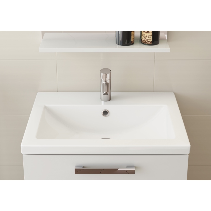 Cersanit K32-002-BOX - Lavoar pentru blat/suspendat COMO 40x50 cm ceramică/alb lucios