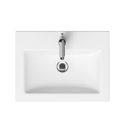 Cersanit K32-003-BOX - Lavoar COMO 45 x 60 cm, pentru blat/suspendat, ceramică, alb lucios