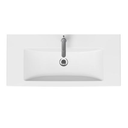 Cersanit K32-016-EX1 - Lavoar COMO 45x100 cm, pentru montaj pe blat sau suspendat, ceramică, alb lucios