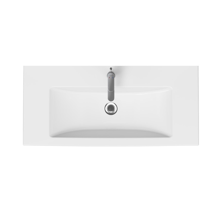 Cersanit K32-016-EX1 - Lavoar COMO 45x100 cm, pentru montaj pe blat sau suspendat, ceramică, alb lucios