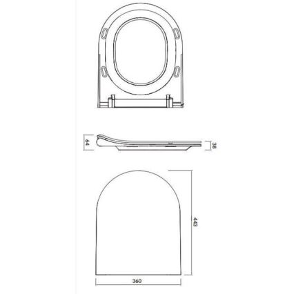 Cersanit K701-104 - WC suspendat CITY OVAL cu capac, ceramică/alb