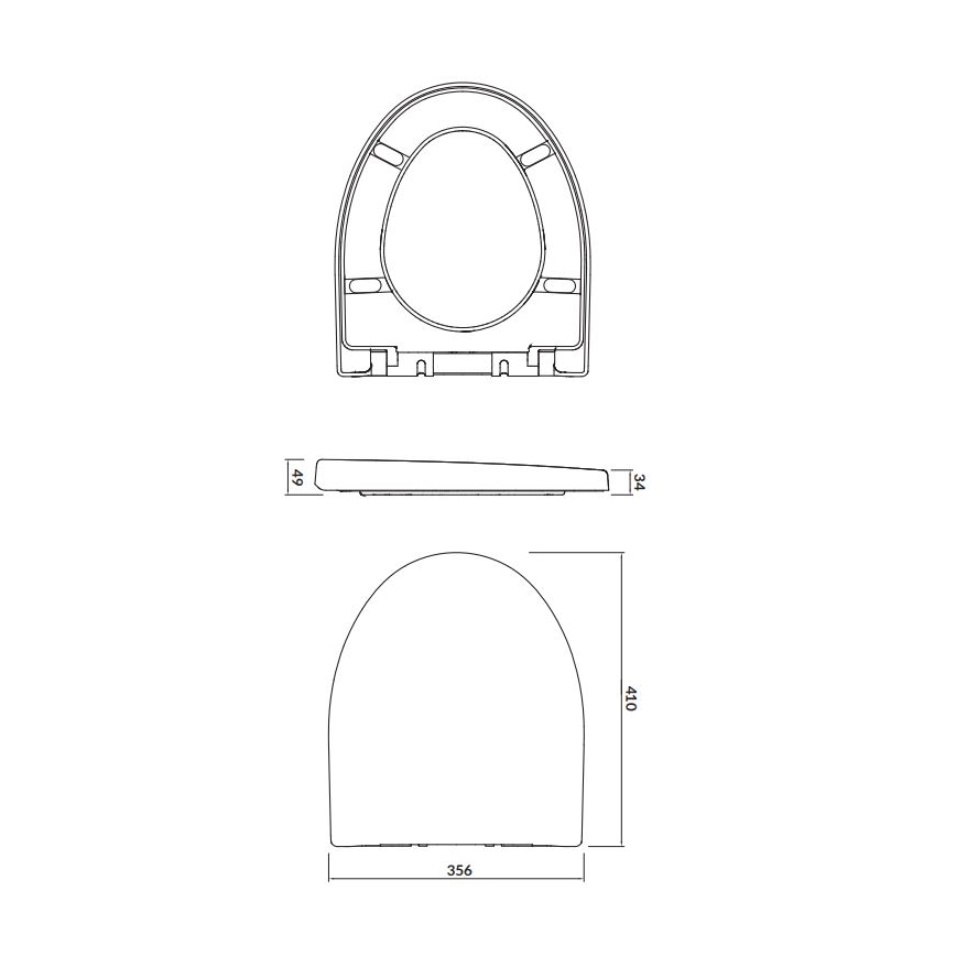 Cersanit K98-0122 - Capac WC PARVA SoftClose alb