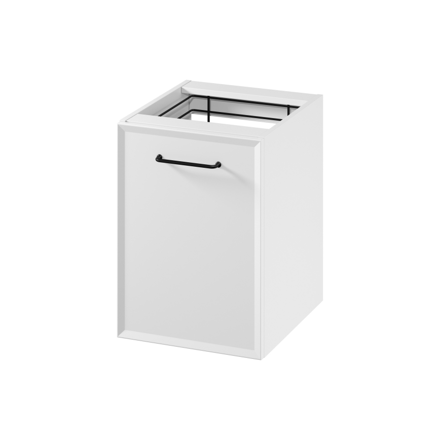 Cersanit S1022-011 - Dulap de baie suspendat cu coș pentru rufe MILLE 40x55x45 cm alb