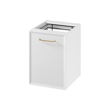 Cersanit S1022-011 - Dulap de baie suspendat cu coș pentru rufe MILLE 40x55x45 cm alb