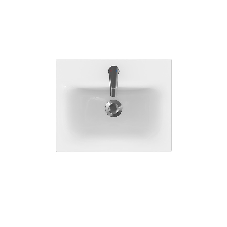 Cersanit S801-230-DSM - Dulap suspendat pentru baie cu lavoar MODUO, 50 x 62 x 40 cm, alb
