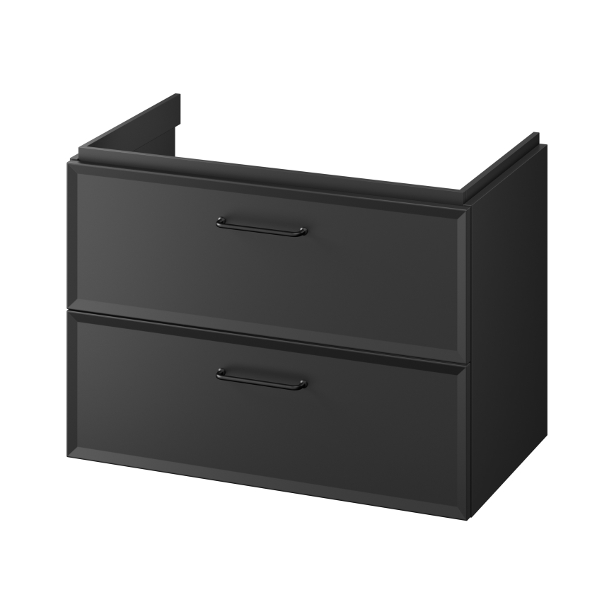 Cersanit S1017-003 - Dulap suspendat pentru lavoar MILLE 80x55x45 cm, negru
