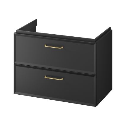 Cersanit S1017-003 - Dulap suspendat pentru lavoar MILLE 80x55x45 cm, negru