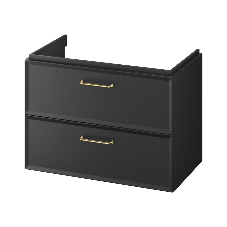 Cersanit S1017-003 - Dulap suspendat pentru lavoar MILLE 80x55x45 cm, negru