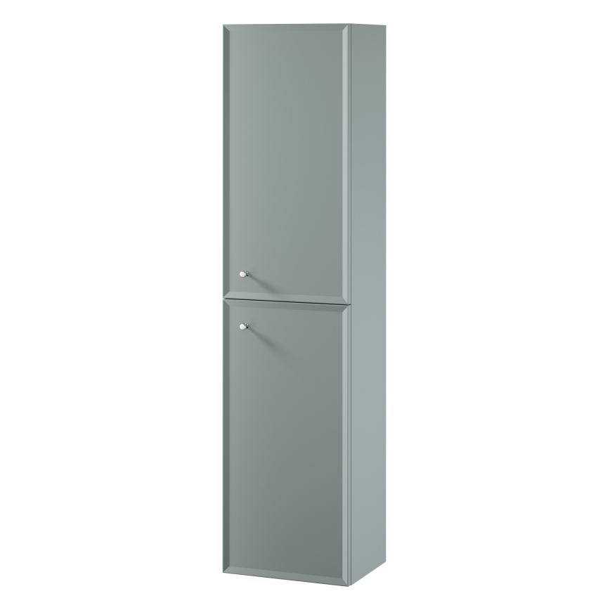 Cersanit S1021-012 - Dulap suspendat pentru baie MILLE, 40 x 160 x 30 cm, verde mentă