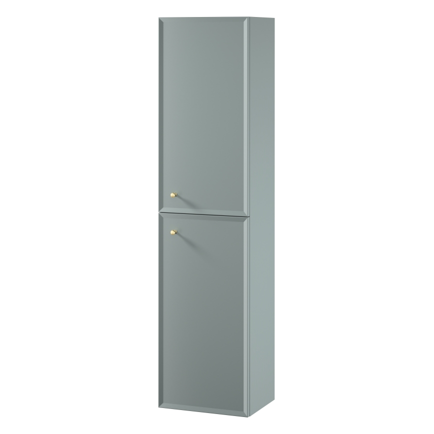 Cersanit S1021-012 - Dulap suspendat pentru baie MILLE, 40 x 160 x 30 cm, verde mentă