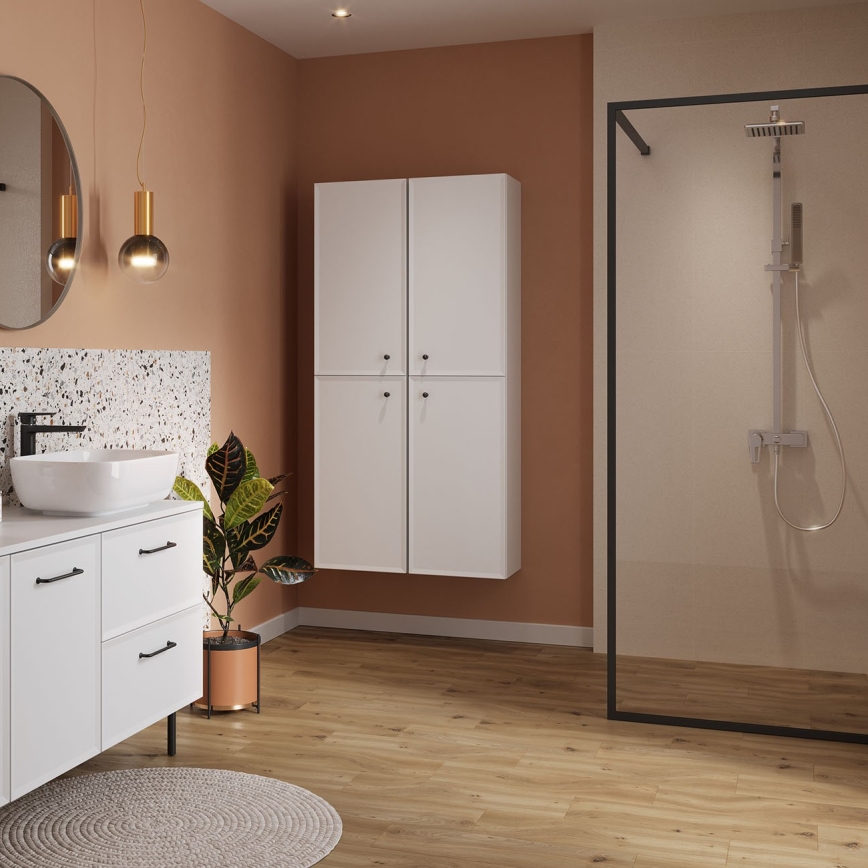 Cersanit S1022-004 - Dulap suspendat pentru baie MILLE 40 x 45 cm, alb mat