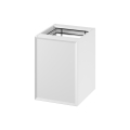 Cersanit S1022-011 - Dulap de baie suspendat cu coș pentru rufe MILLE 40x55x45 cm alb