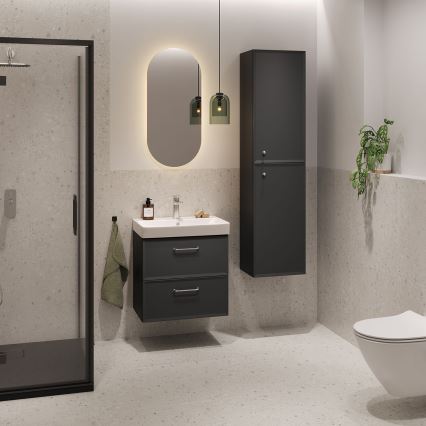 Cersanit S590-100 - Corp suspendat sub lavoar MILLE SLIM 60x38 cm, negru