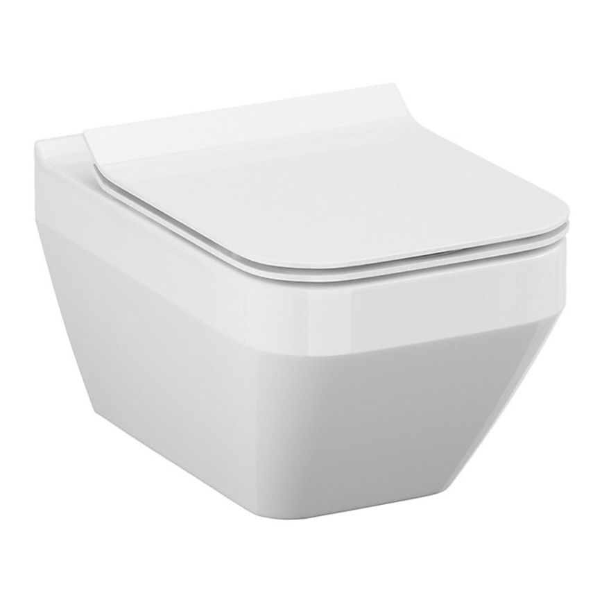 Cersanit S701-213-ECO - Vas WC suspendat CREA cu capac, ceramică/albă