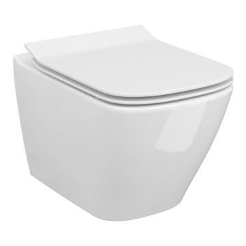 Cersanit S701-405-ECO - Vas WC suspendat CITY cu capac, ceramică, alb