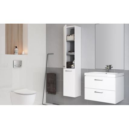 Cersanit S801-149-DSM - Dulap de baie suspendat cu lavoar LARA, 80 x 46 x 45 cm, alb