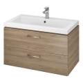 Cersanit S801-154-DSM - Dulap suspendat de baie cu lavoar LARA, 80 x 46 x 45 cm, nuc