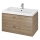 Cersanit S801-154-DSM - Dulap suspendat de baie cu lavoar LARA, 80 x 46 x 45 cm, nuc