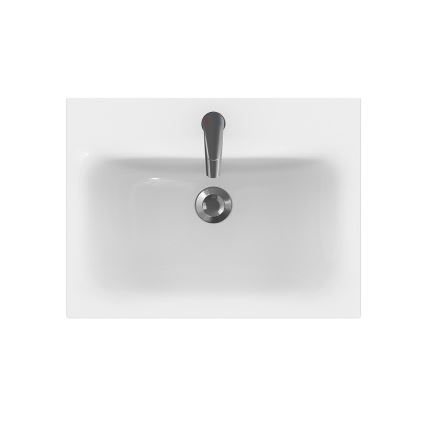 Cersanit S801-223-DSM - Dulap suspendat pentru baie MODUO 60x45 cm cu lavoar, alb lucios