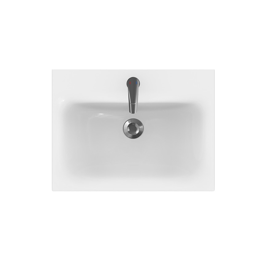 Cersanit S801-223-DSM - Dulap suspendat pentru baie cu lavoar MODUO 60x57x45 cm alb lucios