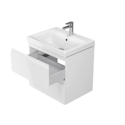 Cersanit S801-223-DSM - Dulap suspendat pentru baie cu lavoar MODUO 60x57x45 cm alb lucios