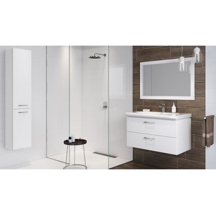 Cersanit S801-338-DSM - Dulap suspendat pentru baie cu lavoar LARA 80x46x45 cm alb